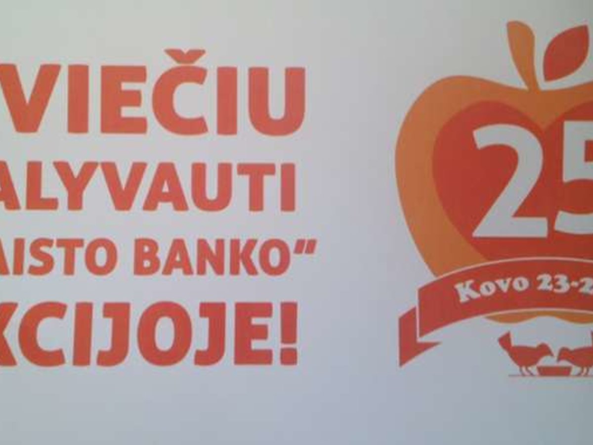 Vėl kvies aukoti „Maisto bankas“