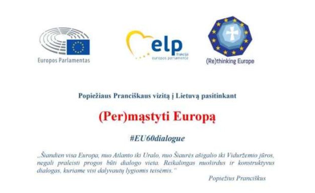 Jau šiandien kviečiame į diskusiją „(Per)mąstyti Europą“