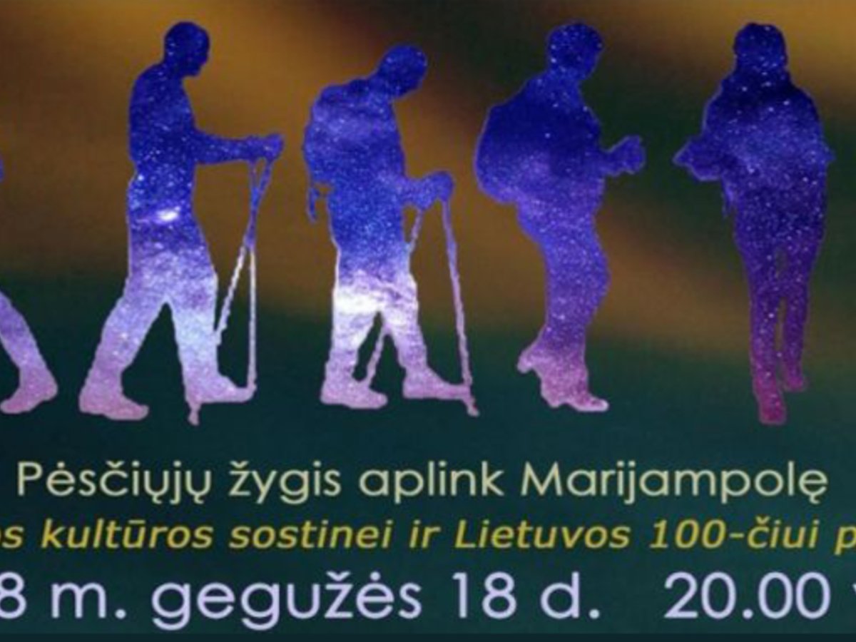 Pėsčiųjų žygis aplink Marijampolę, gegužės 18 d. 