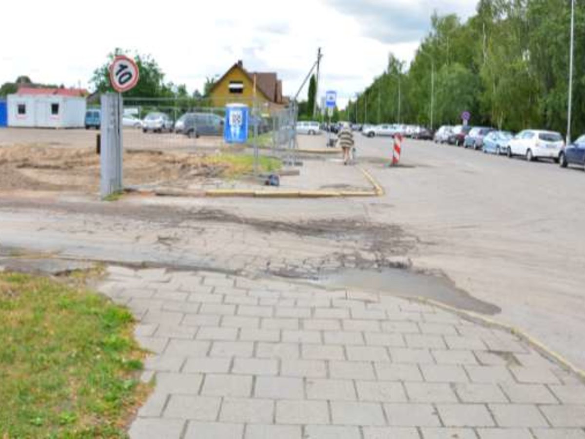 Marijampolėje Palangos gatvėje naujas prekybos centras ir gatvės rekonstrukcija