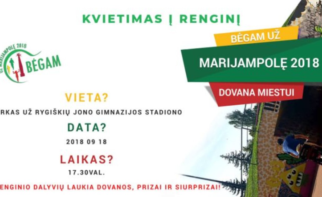 Po rekordinio bėgimo už Marijampolę – dovana miestui