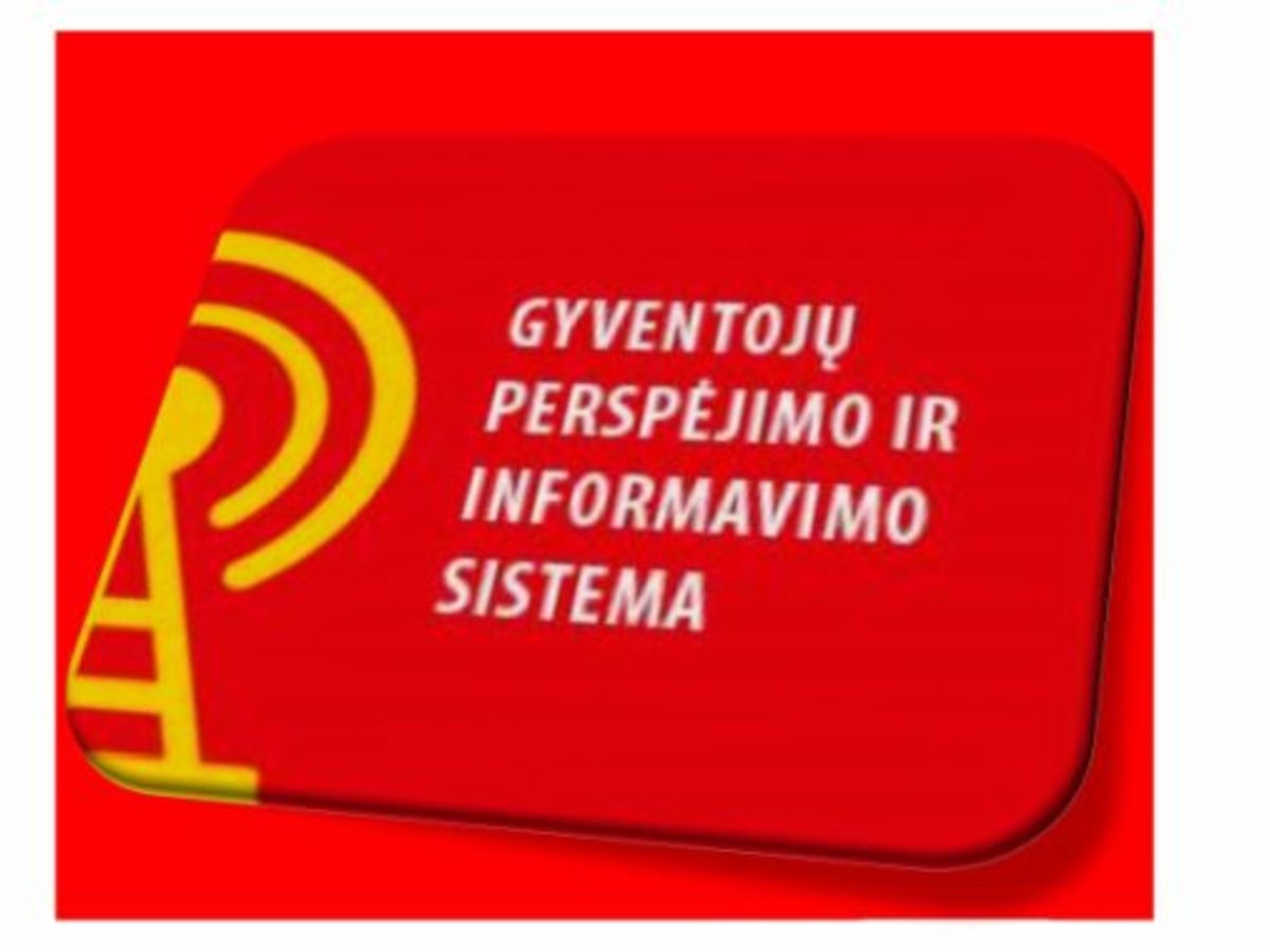 Naudokimės perspėjimo ir informavimo sistemos mobiliajame telefone paslauga