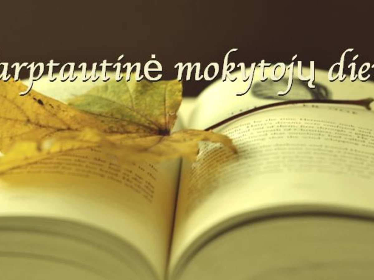 Sveikinimas Tarptautinės mokytojų dienos proga