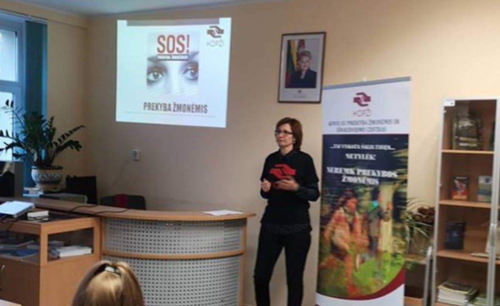 Prevencinė paskaita „SOS! Prekyba žmonėmis“
