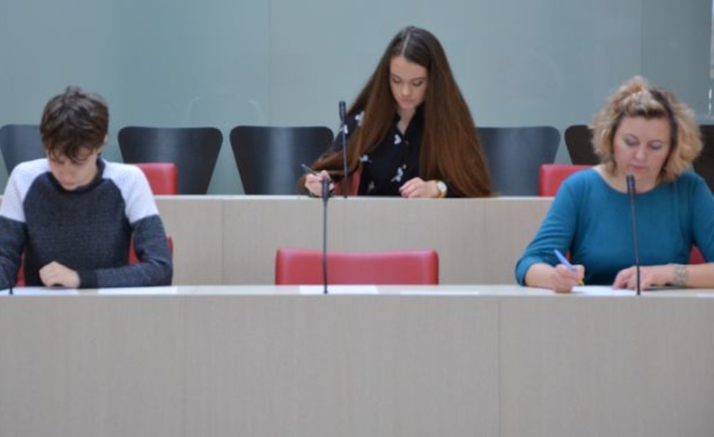 Marijampoliečiai rašė Nacionalinį diktantą