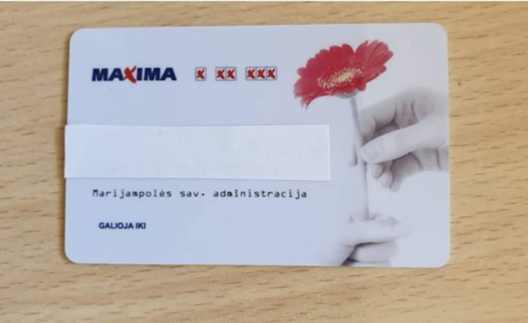 Su socialine kortele - į prekybos centrą „Maxima“