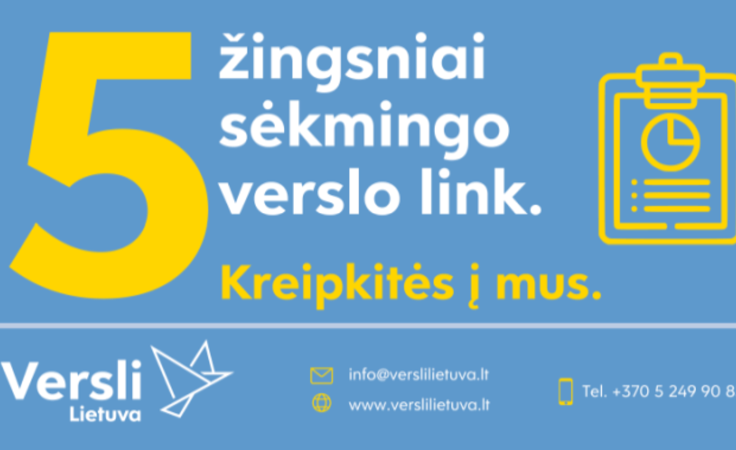„5 žingsniai sėkmingo verslo link“