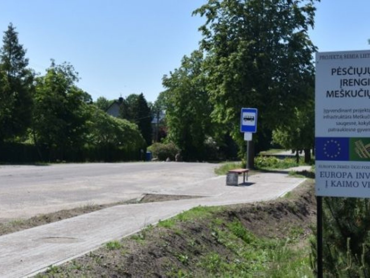 Meškučiuose permainos – atnaujintos viešosios erdvės