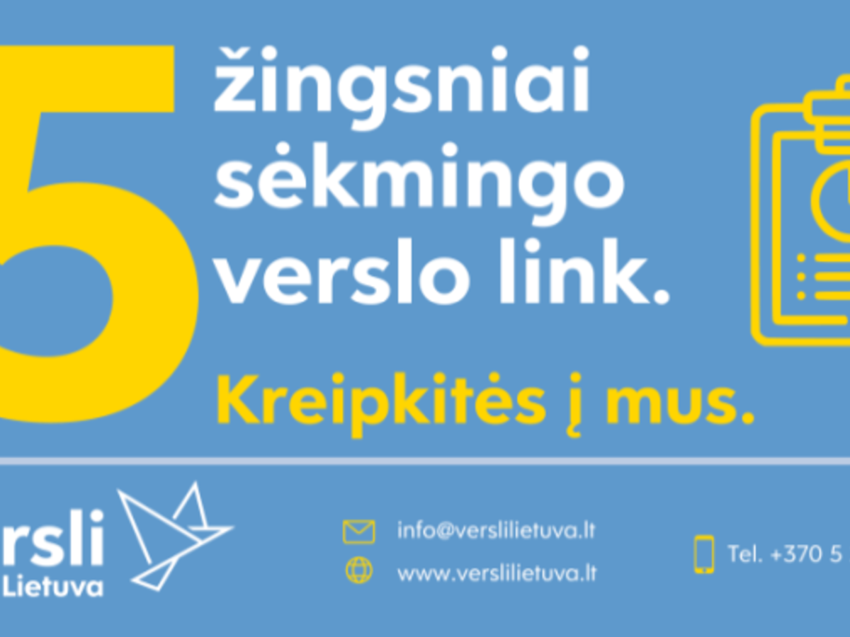 „5 žingsniai sėkmingo verslo link“