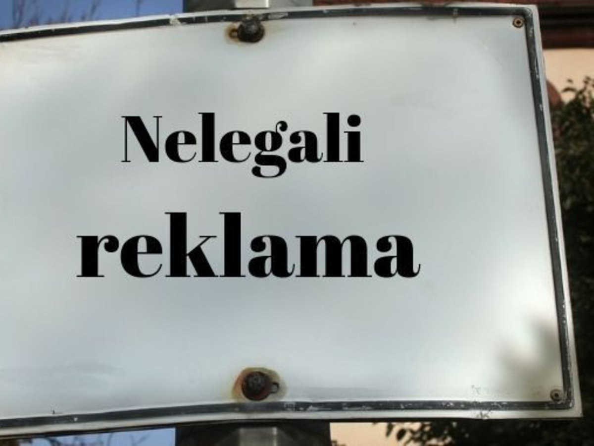Nelegalios reklamos savininkai Marijampolės savivaldybėje turi suklusti