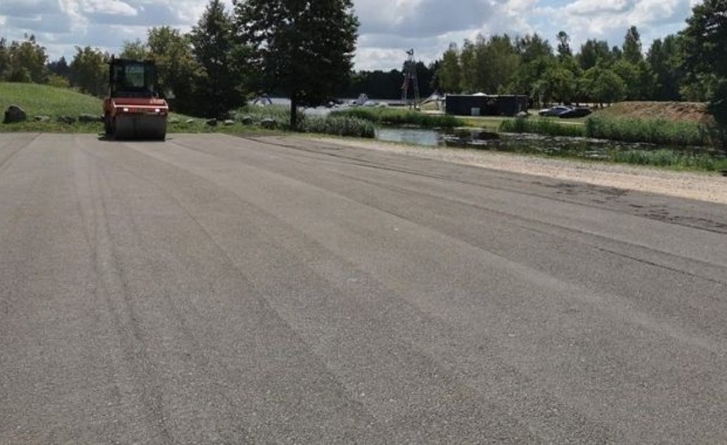 Tvarkomas kelias į marijampoliečių mėgstamą Marių parko salą 