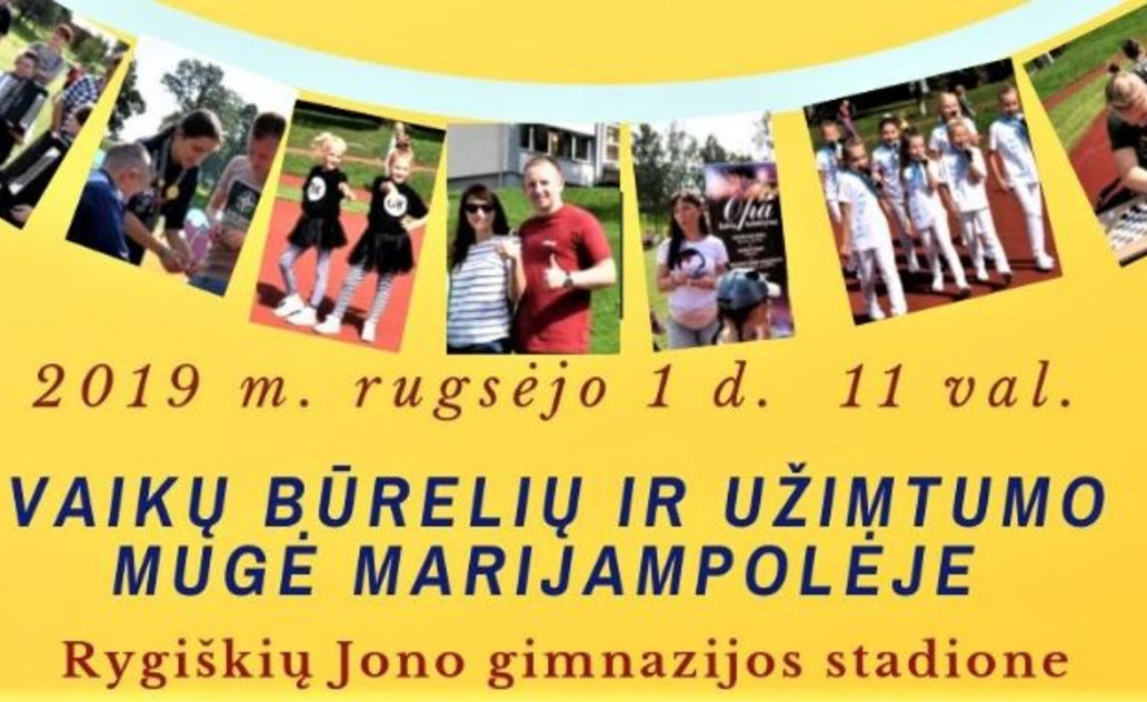 Rugsėjo 1- ąją susitinkame Vaikų būrelių ir užimtumo mugėje!