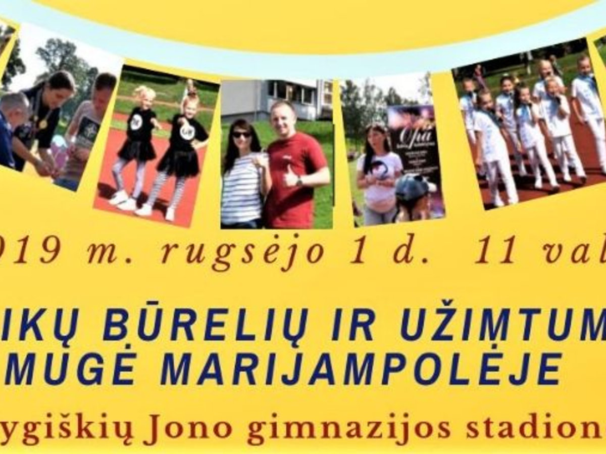 Rugsėjo 1- ąją susitinkame Vaikų būrelių ir užimtumo mugėje!