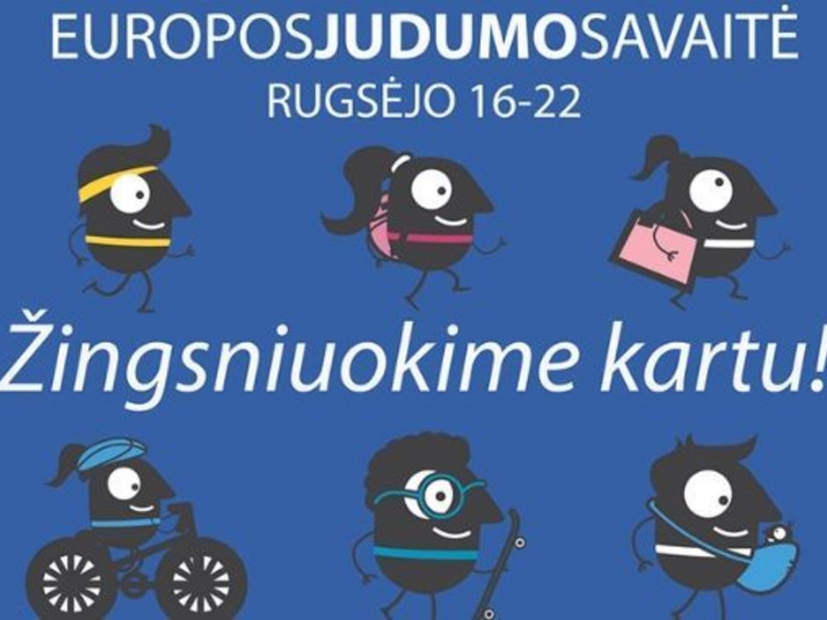 Marijampolė minės EUROPOS JUDUMO SAVAITĘ – laukia įdomūs renginiai!