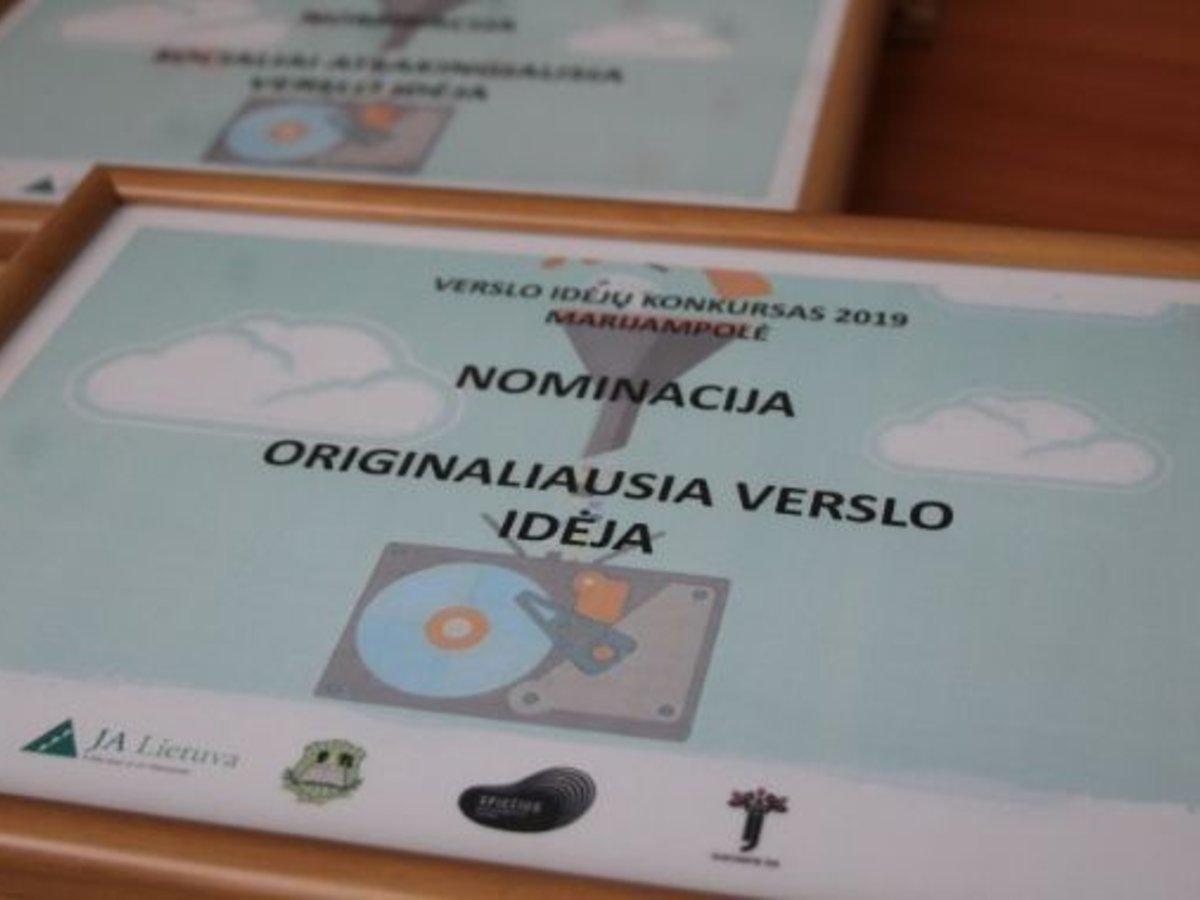 Pirmą kartą organizuotas verslo idėjų konkursas sukvietė beveik šimtą mokinių
