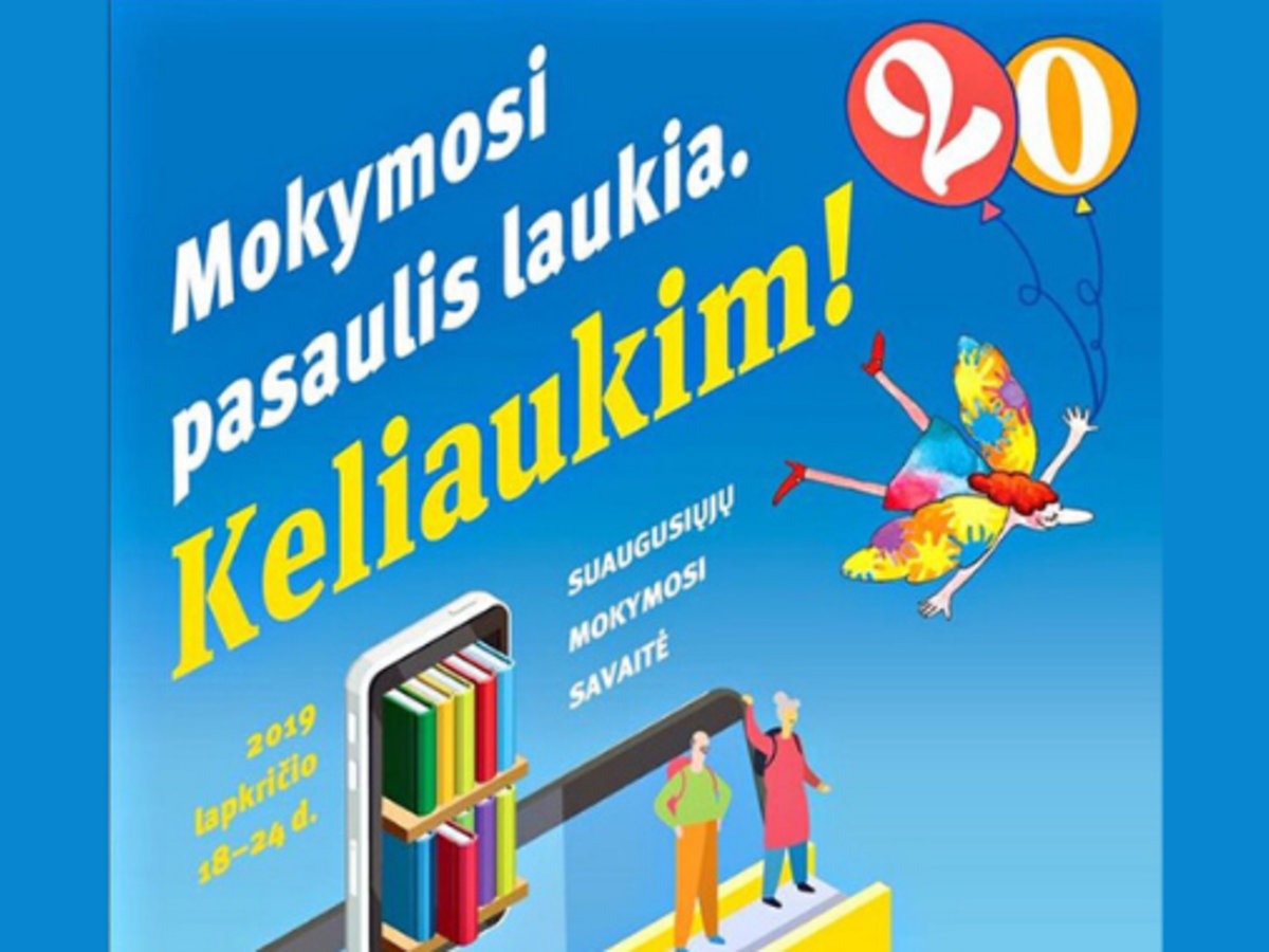 Prasidėjo 20-oji nacionalinė Suaugusiųjų mokymosi savaitė
