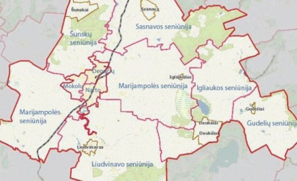 Patvirtintas Marijampolės savivaldybės gyvenamųjų vietovių suskirstymas į seniūnaitijas