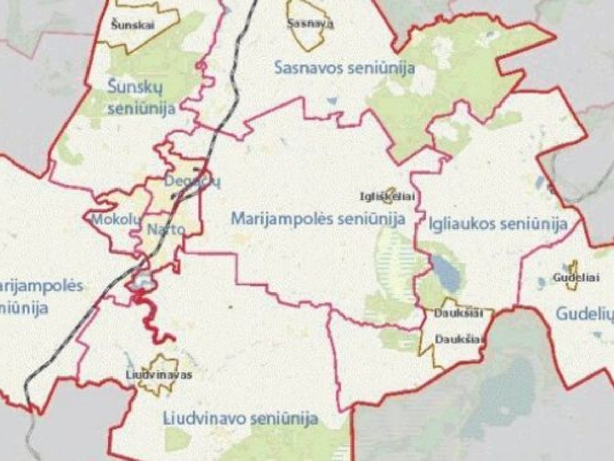 Patvirtintas Marijampolės savivaldybės gyvenamųjų vietovių suskirstymas į seniūnaitijas
