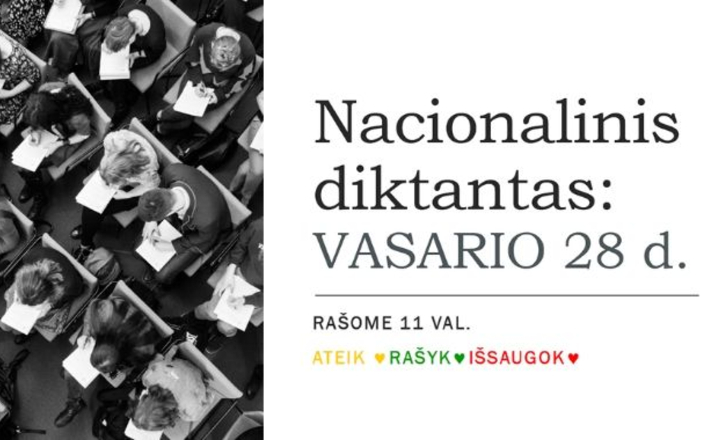 Nacionalinį diktantą rašysime jau rytoj!