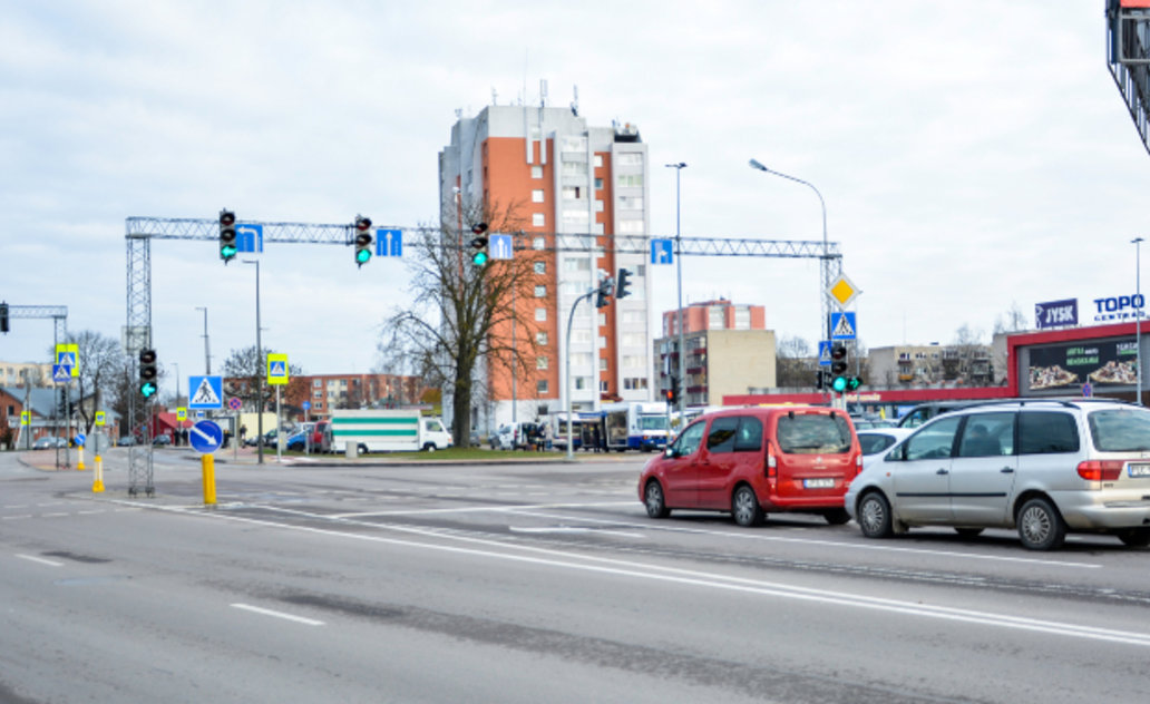 Marijampolėje jau veikia išmanusis šviesoforas