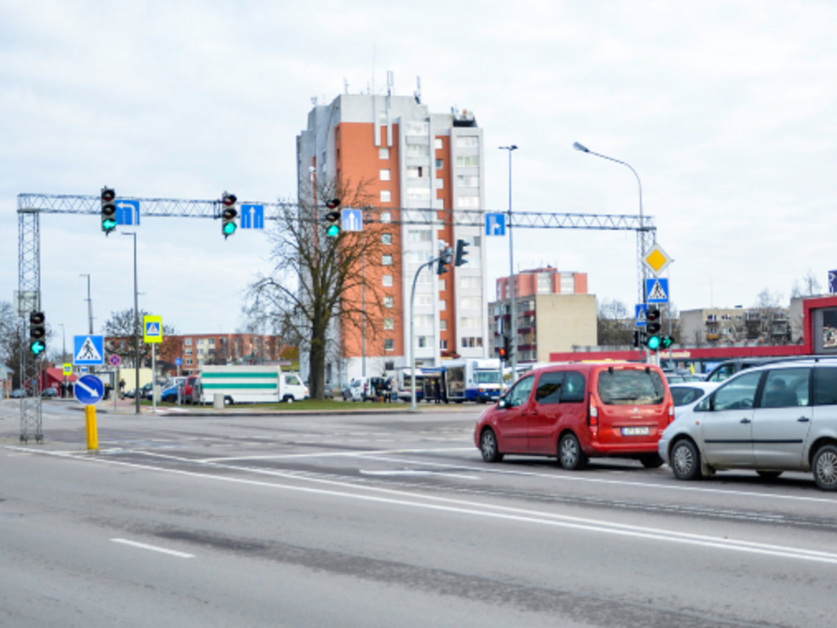 Marijampolėje jau veikia išmanusis šviesoforas