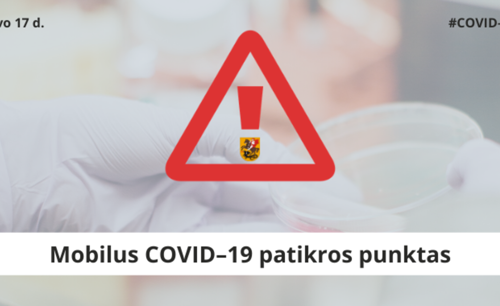 Marijampolėje veiks mobilus COVID-19 patikros punktas
