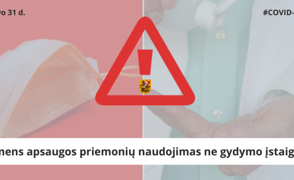 Rekomendacijos dėl asmens apsaugos priemonių naudojimo ne gydymo įstaigose 