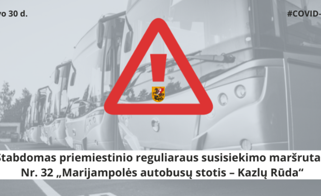 Keleiviams žinotina! Stabdomas priemiestinio reguliaraus susisiekimo maršrutas 