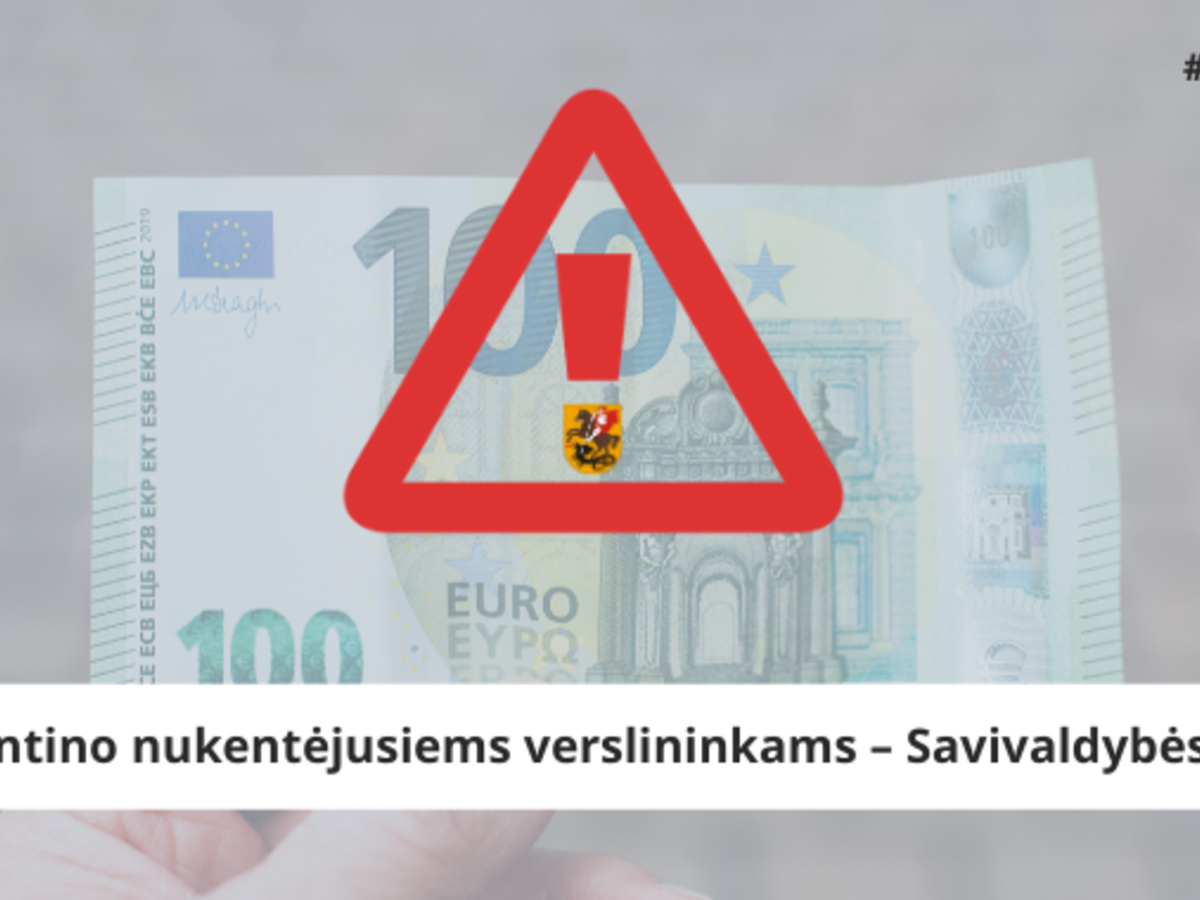 Savivaldybės paramos sulauks dėl karantino nukentėję vietos verslininkai