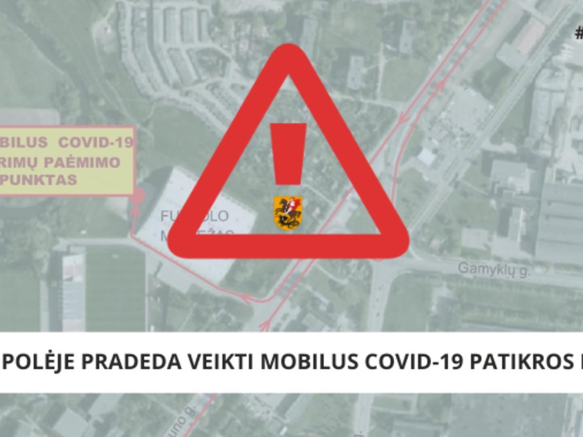 MARIJAMPOLĖJE PRADEDA VEIKTI MOBILUS COVID-19 PATIKROS PUNKTAS