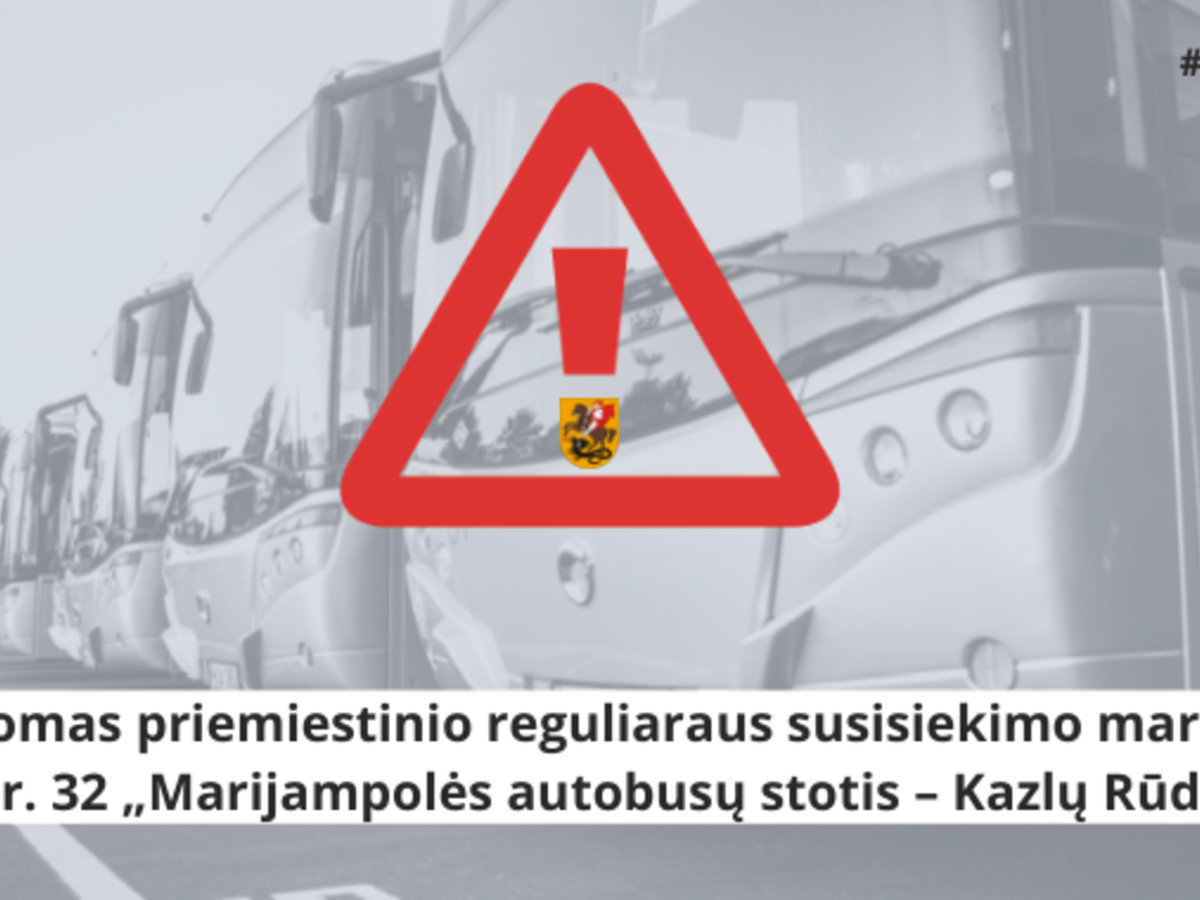 Keleiviams žinotina! Stabdomas priemiestinio reguliaraus susisiekimo maršrutas 