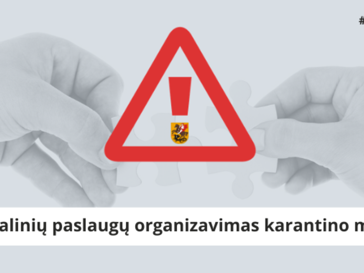  Dėl socialinių paslaugų organizavimo karantino metu
