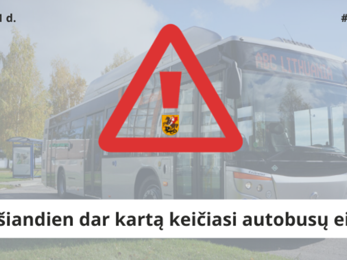 Keleiviams žinotina! Informacija apie autobusų eismo pasikeitimus nuo š. m. balandžio 1 d.