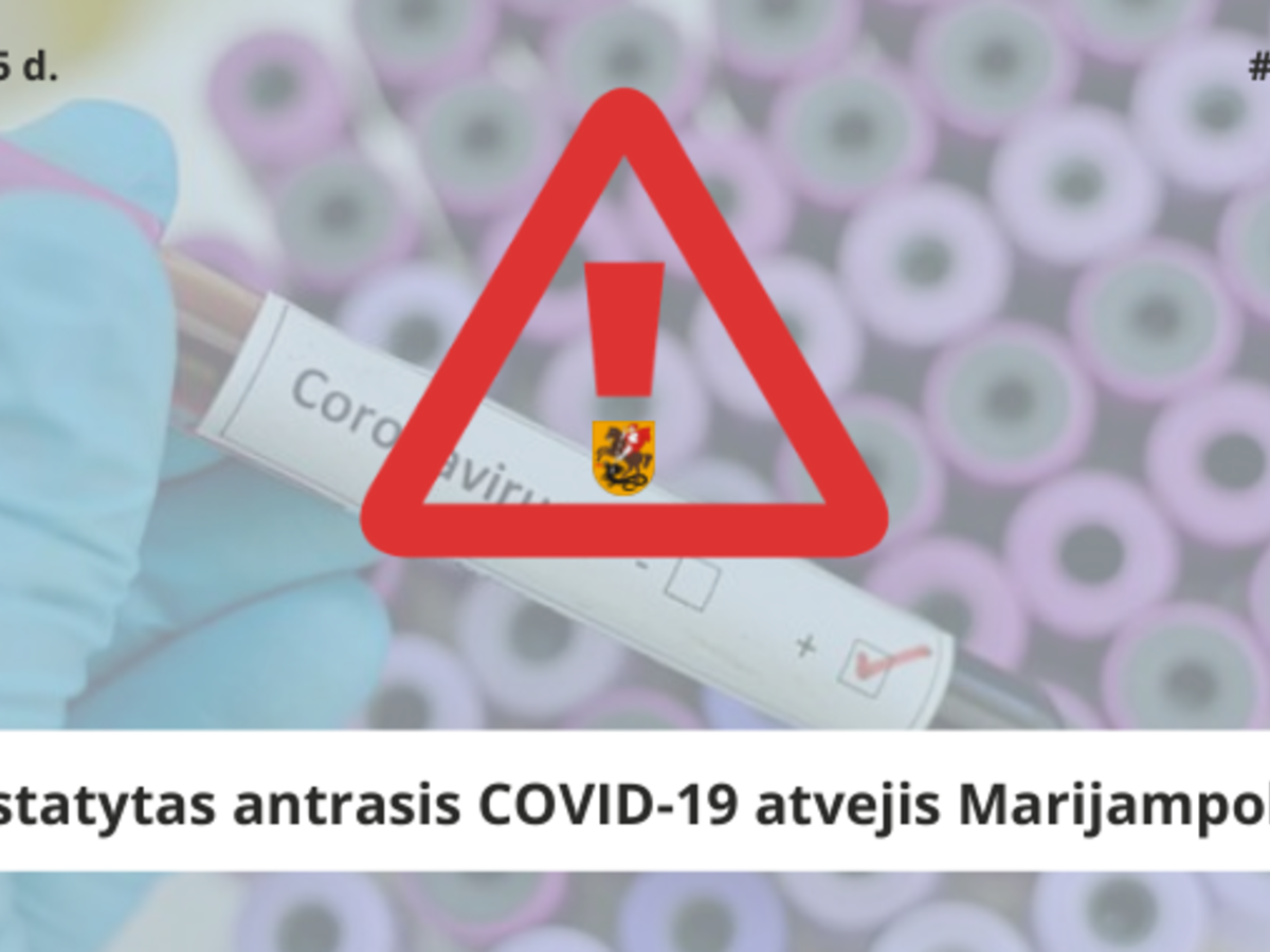 Nustatytas antrasis COVID-19 atvejis Marijampolėje