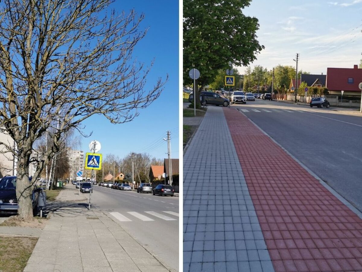 Mokolų mikrorajonas atsinaujino – gyventojų patogumui atnaujintas šaligatvis