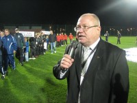 Stadiono atidaryme kalba Mero pavaduotojas S. Valančius