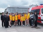 Su palaikymo komanda ir kolegomis Iš Marijampolės