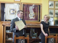 Parkovo mokyklos-gimnazijos muziejuje - istorikas ir direktorė