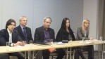 ARVI“ ir ko tarptautinių ryšių ir komunikacijos direktorius A. Kumža, Lietuvos verslo darbdavių konfederacijos generalinis direktorius D. Arlauskas, ARVI įmonių grupės atstovai