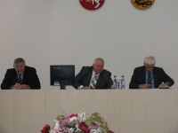 Mero pavaduotojas A. Žvaliauskas, meras V. Brazys, Premjero patarėjas A. Šakalys