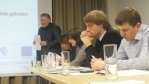 Diskusijoje dalyvavo ir Marijampolės savivaldybės mero pavaduotojas A. Žvaliauskas