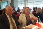Savivaldybės meras V. Brazys ir Prancūzijos ambasadorė Lietuvoje M.  Berniau