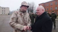 Mero palinkėjimai plk. ltn. P. Montvilai prieš išvykstant