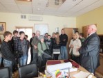 RYTO mokiniai bendrauha su meru