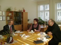 G.J. Karlas, Centro direktorė V. Ratkevičienė ir mero pavaduotojas G. Stankevičius