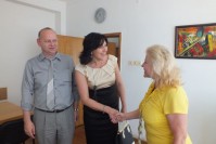 Mero pavaduotojas G. Stankevičius, Daina, Švietimo departamento direktorė A. Melnykienė