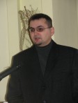 Lietuvos prezidento K. Griniaus memorialinio muziejaus vyriausias fondų saugotojas T.Kukauskas pristato muziejuje vykdomą edukacinę veiklą