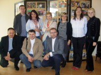 Svečiai Vilkaviškio vyskupijos Caritas Pagalbos centre „Rūpintojėlis“. Saros Karvelytės nuotrauka